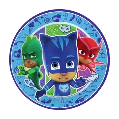 Герои в масках. Набор бумажных тарелок, 6 шт d=180 мм