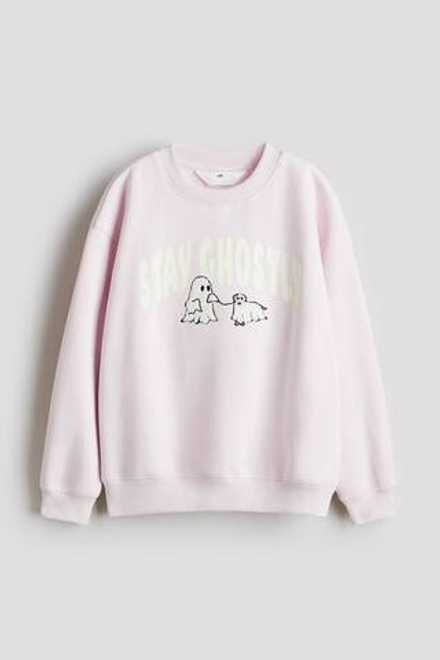 H&M Толстовка с принтом, пыльно-розовый