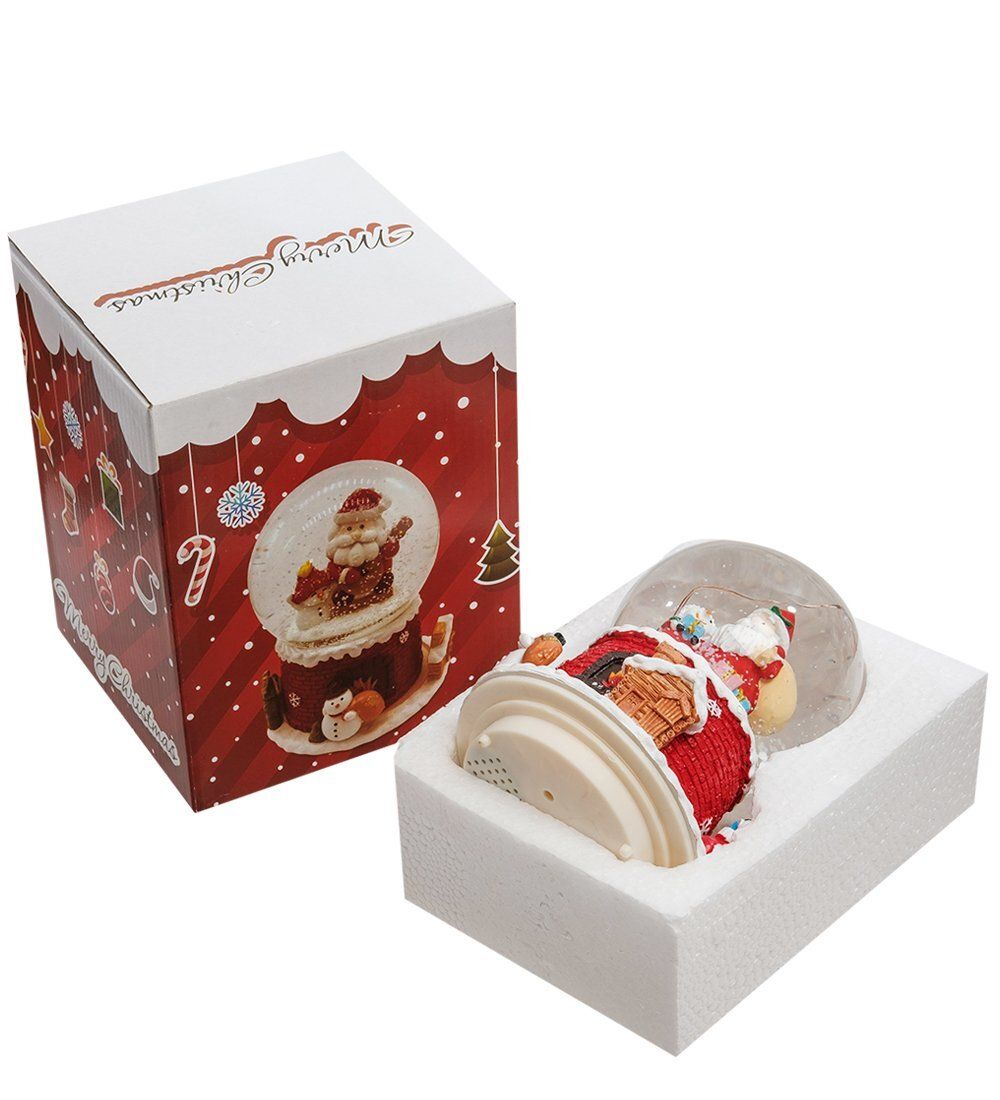 PM-57 Шар со снегом муз. с подсветкой «Новогоднее Чудо»