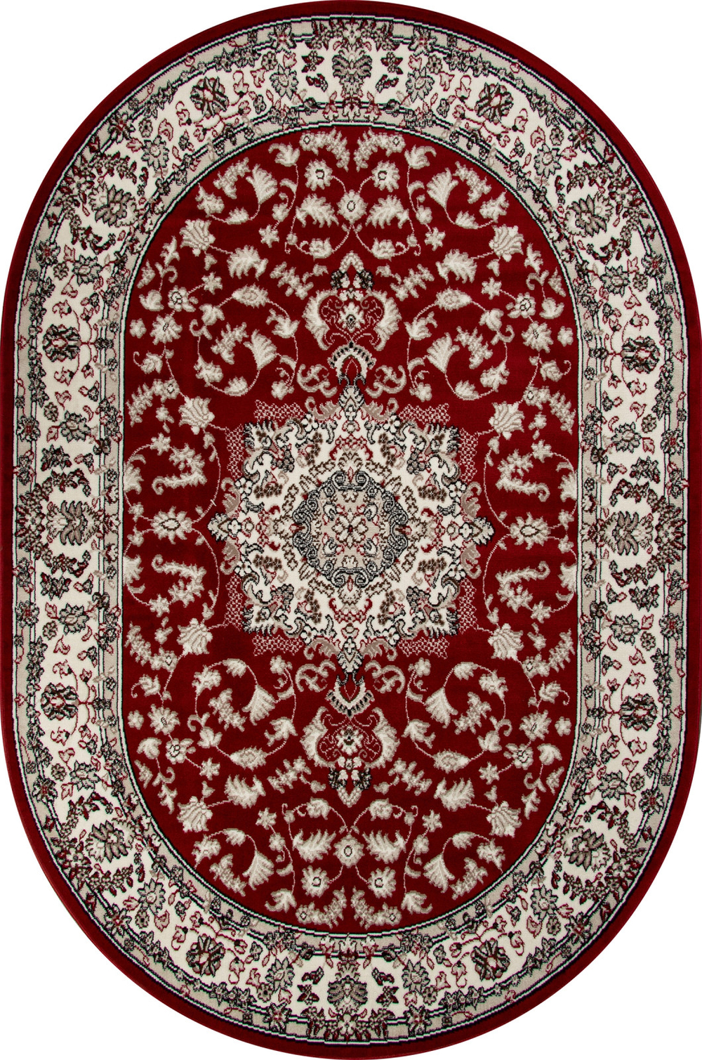 Ковер D412 - RED - Овал - коллекция GAVANA размер 60*110 см