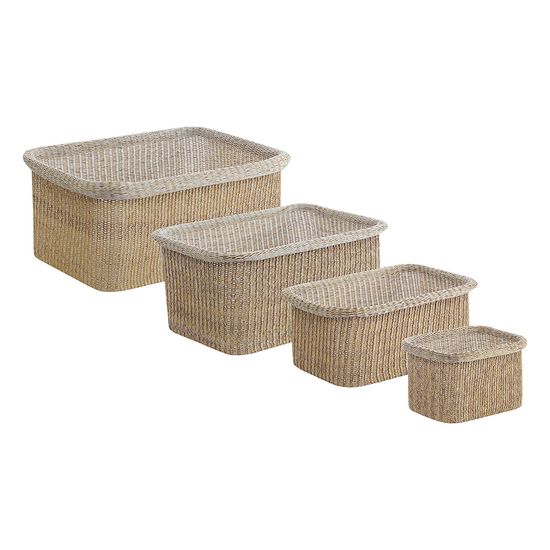 Набор из 4-х корзин для хранения sustainable collection, бежевый