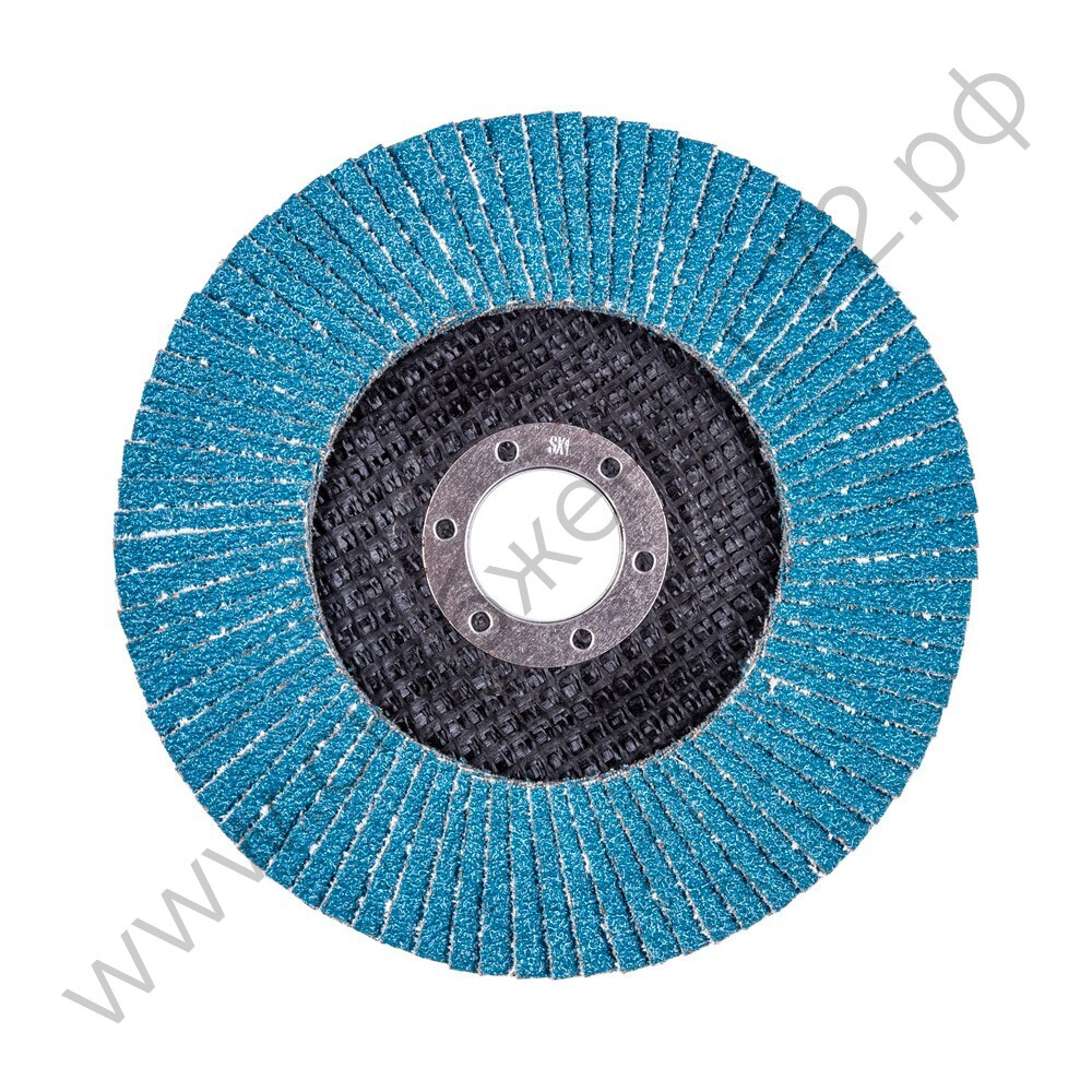 Круг лепестковый для шлифования по нержавеющей стали FTL Ergo цирконий 27 125 х 22,2 мм P60