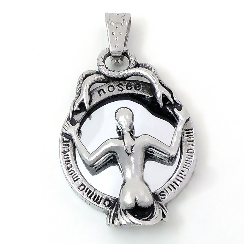 Амулет Тленность бытия Скелет, смотрящийся в зеркало