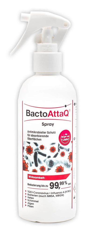BactoAttaQ® Spray - впитывающие поверхности