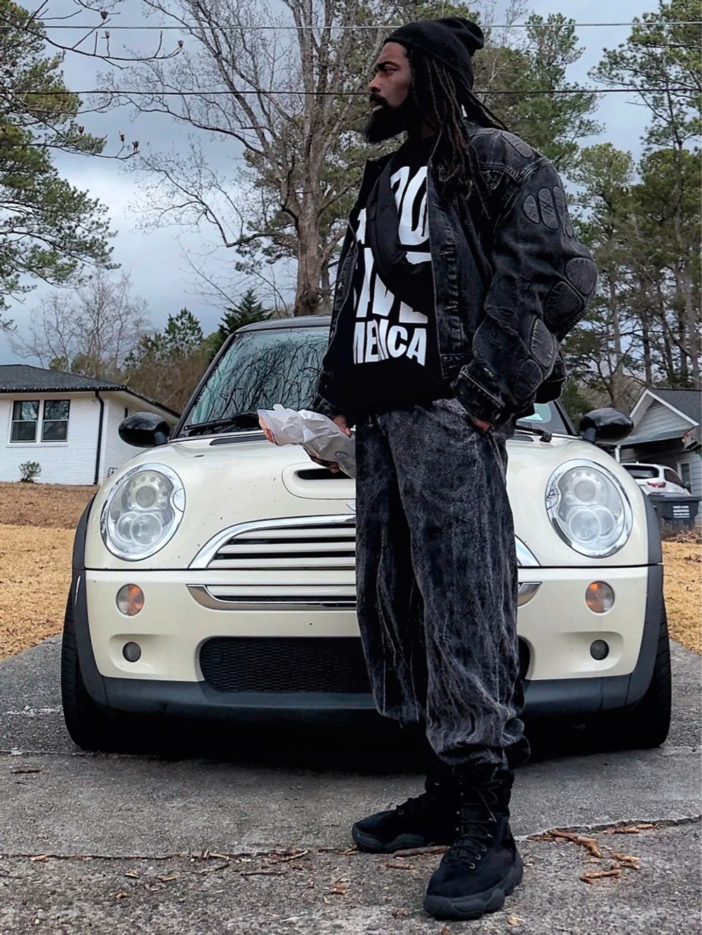 Джинсовая куртка Yeezy Gap Engineered by Balenciaga Unreleased Padded Black