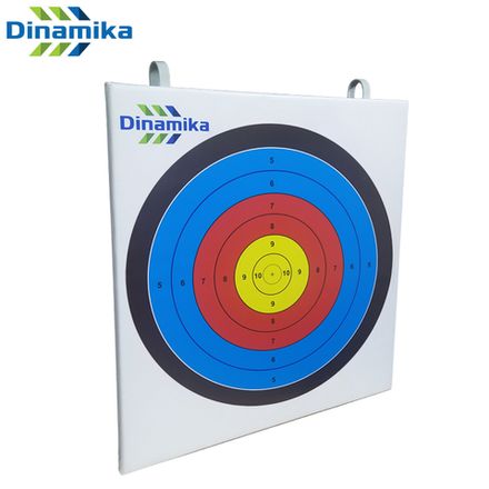 Щит для метания в цель мишень №4 с очками 700х700мм (бело-черный-синий-красный-желтый)