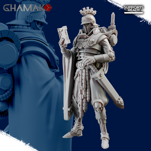 Adeptus Mechanicus Skitarii Vanguard Скитарий №8 Командир миниатюра для dnd, днд, pathfinder, фентези, Настольная игра, НРИ, Варгейм, РПГ