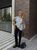 Футболка Gettin' Lucky серо-голубая