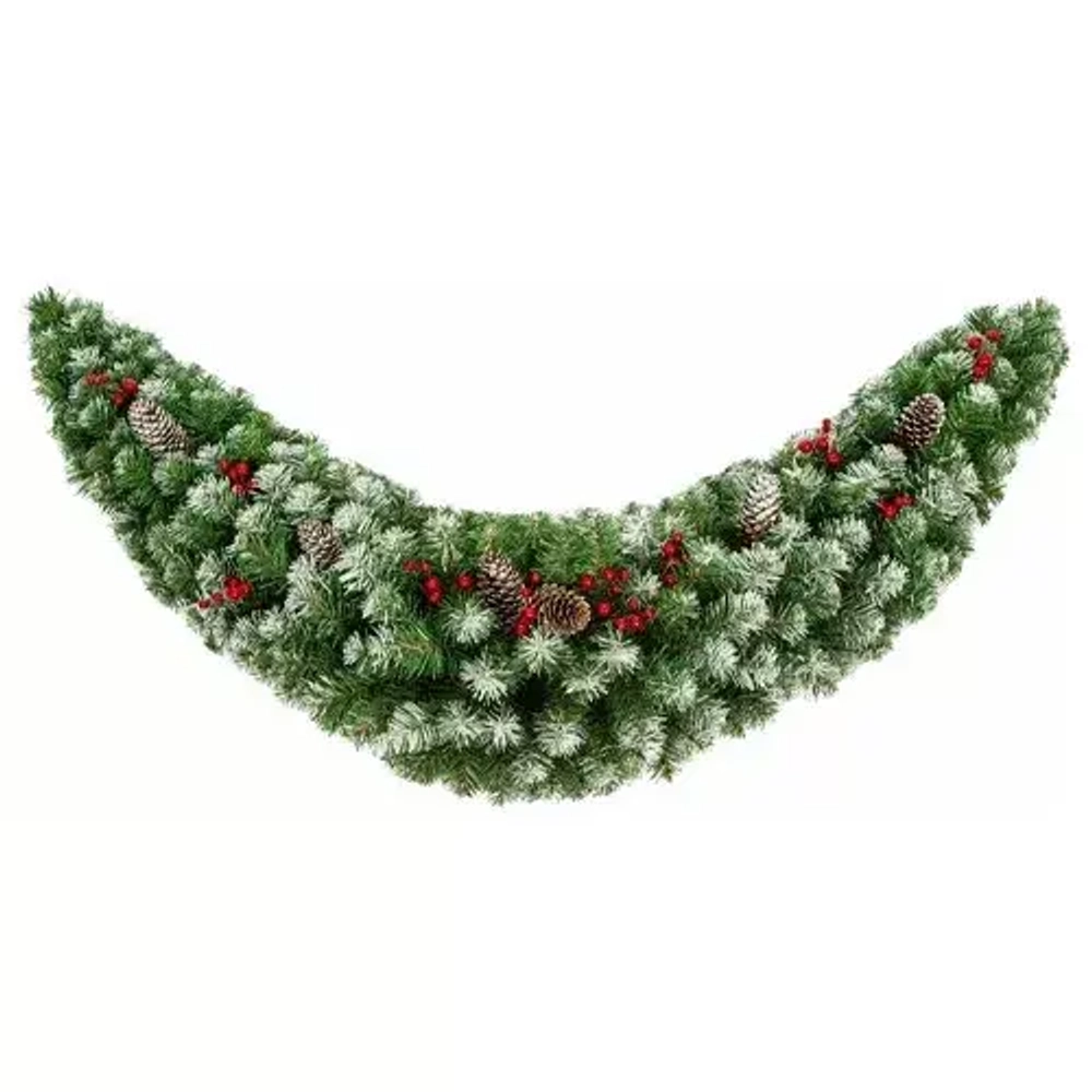 Сваг Грация с декором заснеженный 100 см., Леска+ПВХ, ЕлкиТорг (52029)