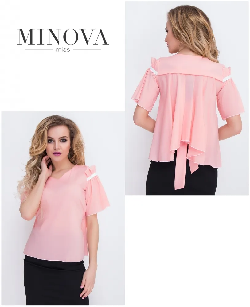 Блуза 8562-персик Minova