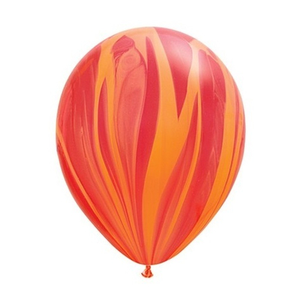 Q 11" Супер Агат Red Orange красно оранжевый 30 см.