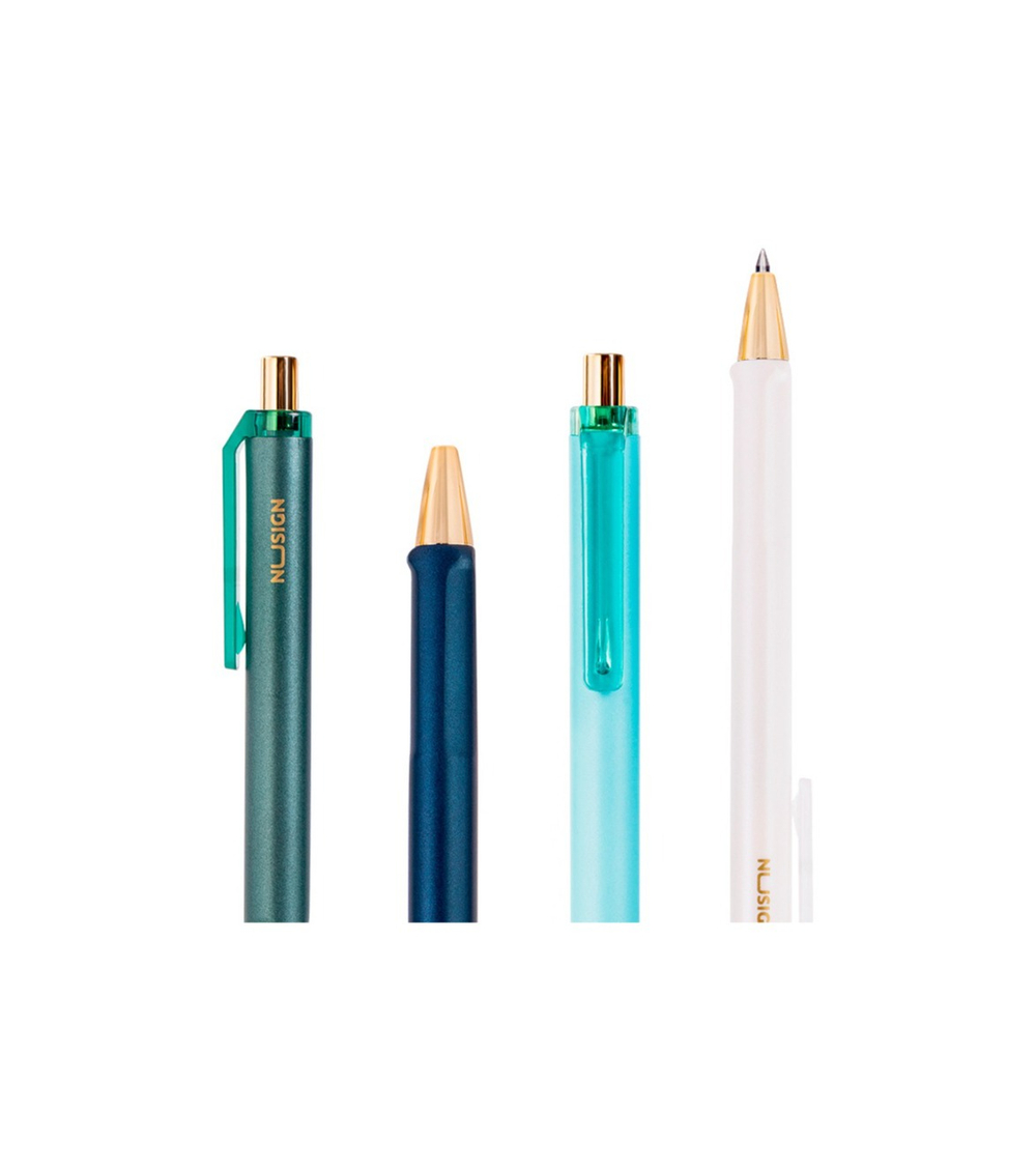 Ручка гелевая автомат Deli Nusign ENS557 0.5мм, черная