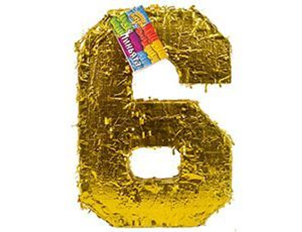 "Золотая цифра 6" пиньята