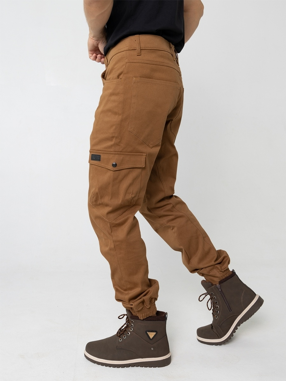 Брюки карго мужские темно-горчичные Город Горький