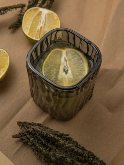 Набор бокалов под дерево 200 мл. 6 шт. черные