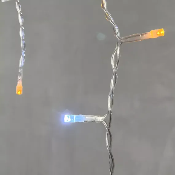 Светодиодная бахрома 4,9*0,5 м., 240 желтых LED ламп, мерцание, прозрачный провод ПВХ, Beauty Led (PIL240BLW-10-2Y)