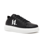 Кожаные кроссовки kapri mens monogram injekt Karl Lagerfeld - черный(KL52515A)