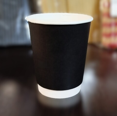 Стакан бумажный 250/290 ГН 2-сл. ЧЕРНЫЙ(30/600) ВИРИДО