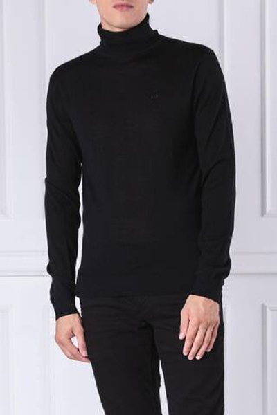 Хлопковый гольф Armani Exchange - черный(8NZM3C ZM8AZ)