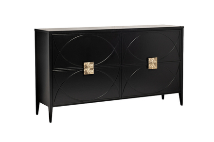 Комод Garda Decor черный 160*90*40 см