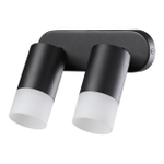 370737 OVER NT21 421 черный Светильник накладной IP20 GU10 9W 235V FLAX