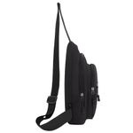 Рюкзак однолямочный HEIKKI PROMPT (ХЕЙКИ), 2 отделения, черный, 30х16х6 см, 273926