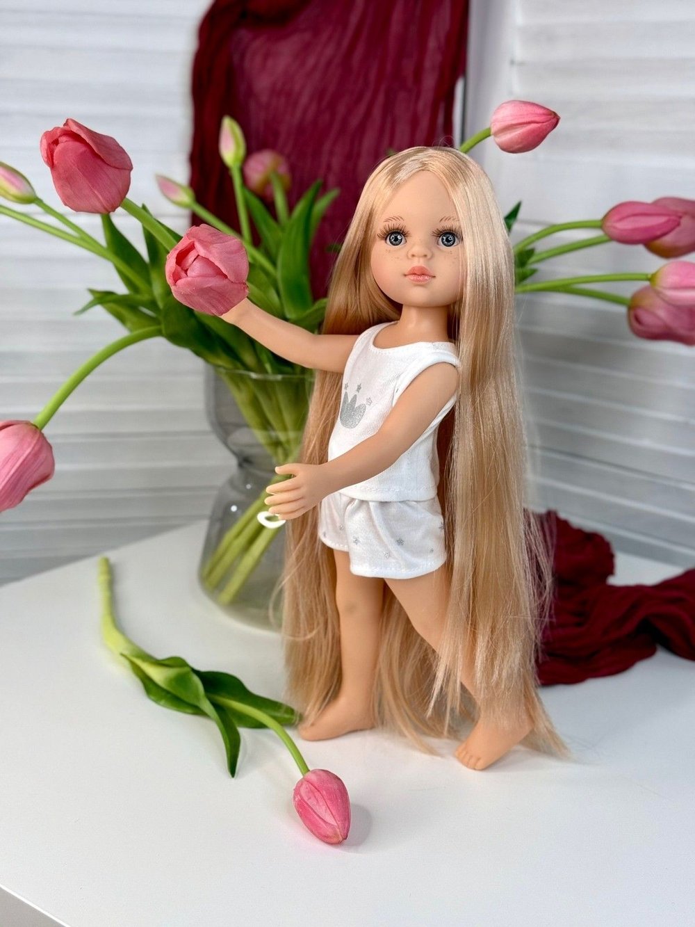 Кукла для девочки Paola Reina 32см Роза в пижаме