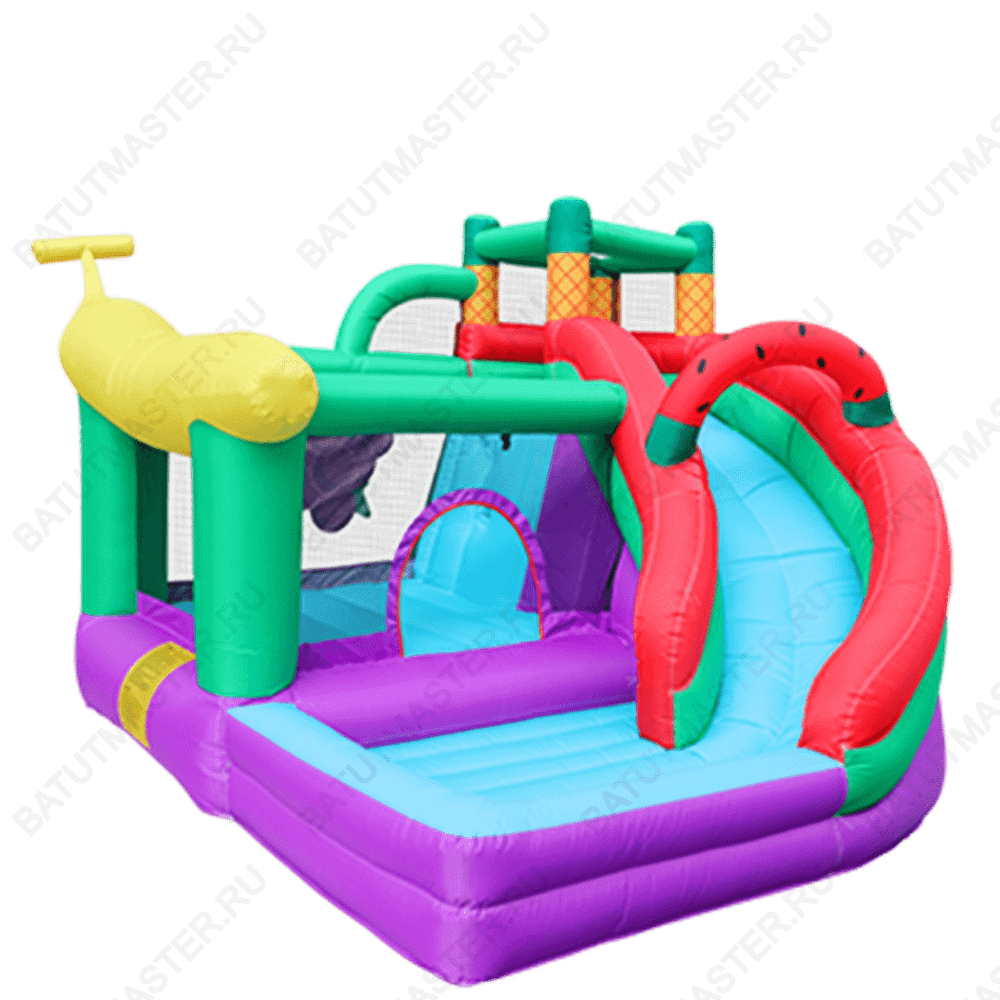 Батут для детей на дачу "Фруктовый рай" 3*3*2,5 м