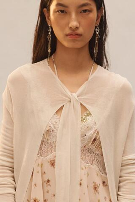 ZARA ТРИКОТАЖНЫЙ КАРДИГАН - LIMITED EDITION, ЭКРЮ