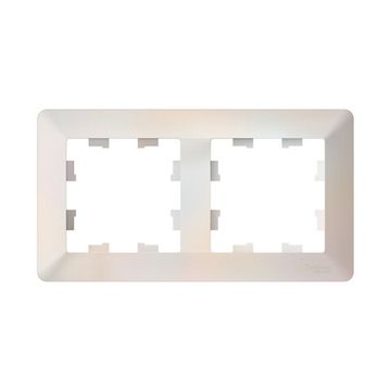 Рамка 2-м AtlasDesign Air жемчуж./дым. бел. SE ATN220402