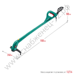 ЗУБР 300 Вт, ш/с 25 см, сетевой триммер (ТСН-25-300)