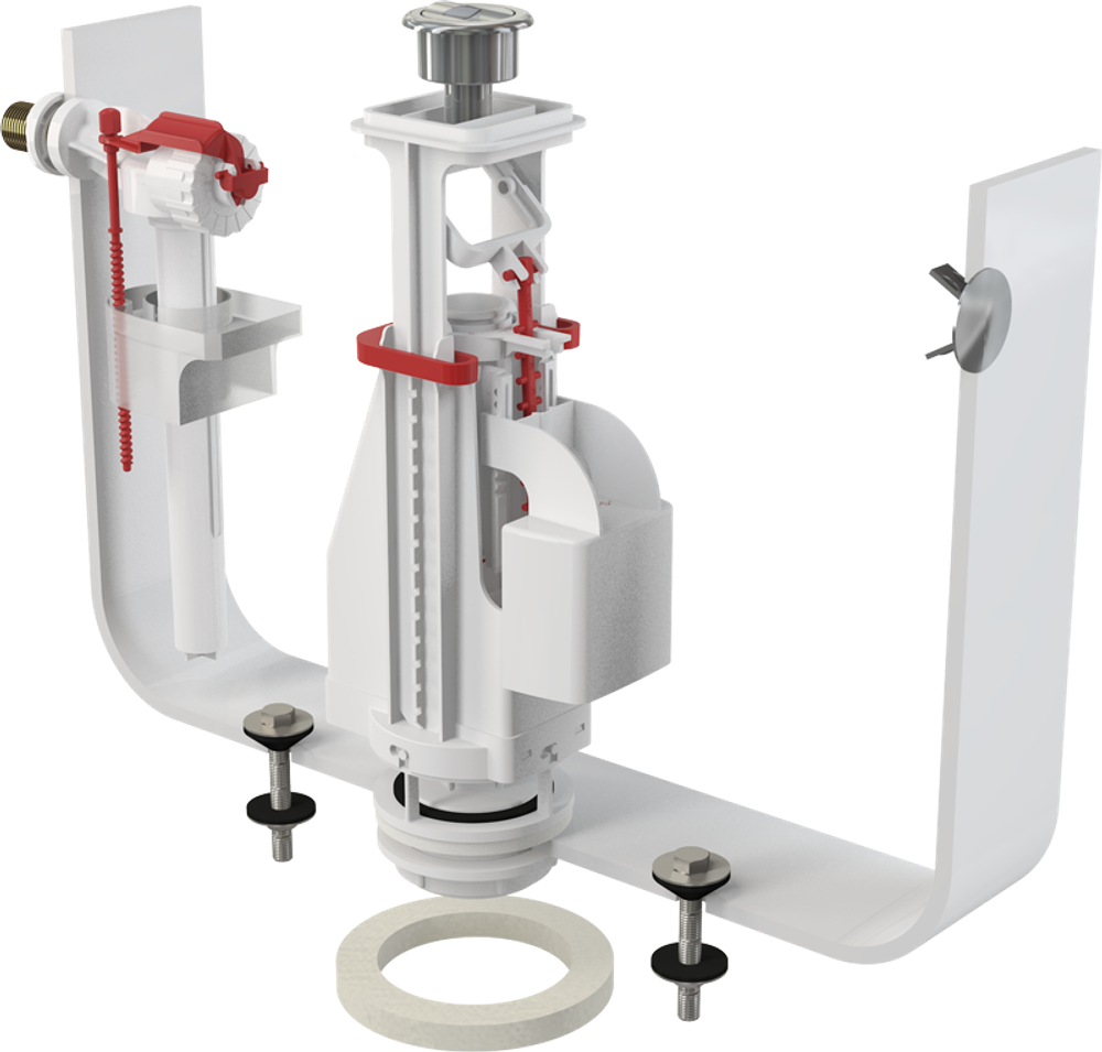 SA08AK 3/8" CHROM	Выпускной комплект с двойной кнопкой