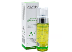 ARAVIA LABORATORIES Пенка для умывания с коллоидной серой и экстрактом женьшеня Anti-Acne Cleansing Foam, 150 мл