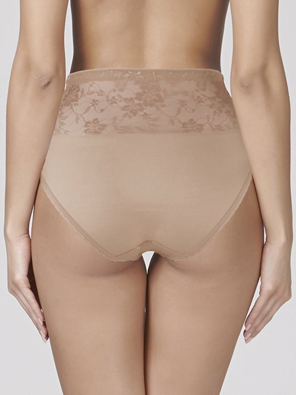 Трусы-утяжки со средним уровнем коррекции в области живота (Размер: XXL) (Цвет: бежевый)