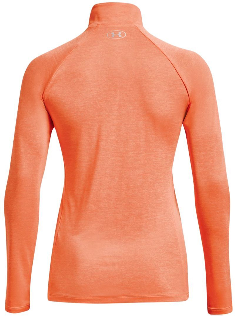 Женская футболка теннисная (dł. Рукава) Under Armour Tech 1/2 Zip-Twist - orange blast/orange tropic