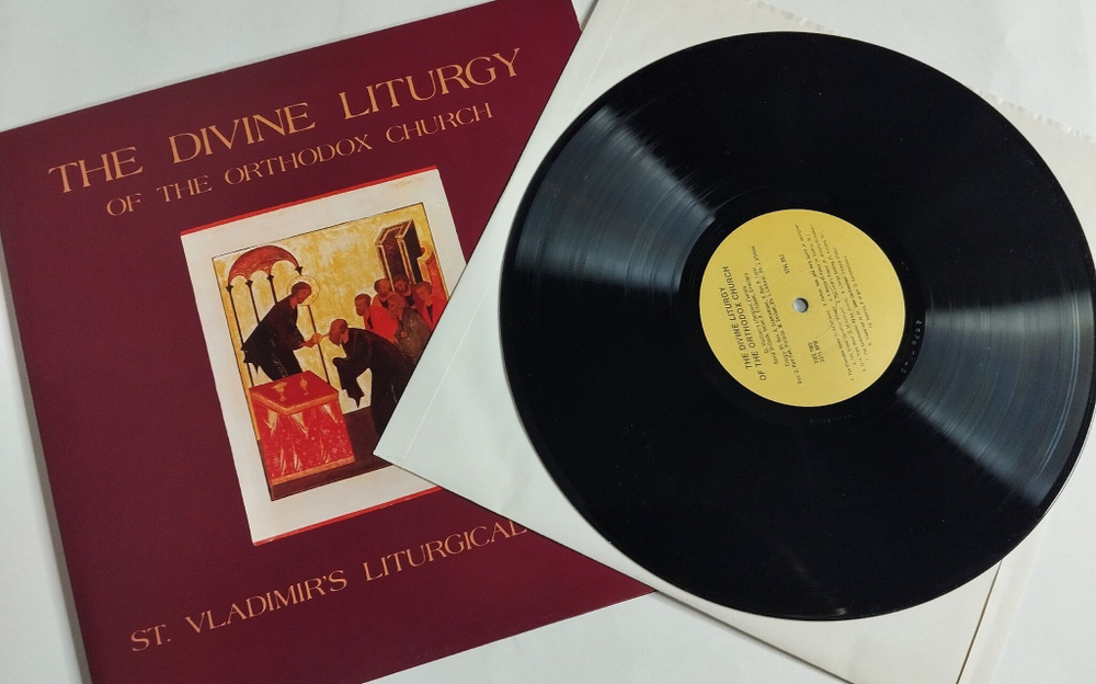 Винтажная виниловая пластинка LP St. Vladimirs Liturgical Chorale The Divine Liturgy Of The Orthodox Church (USA 1982)