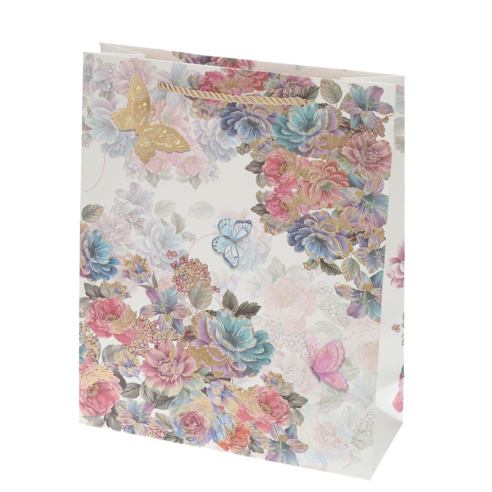 GAEM Пакет подарочный (бумага 210г/м2, блок микс 12шт), L26 W10 H32 см, 4в.