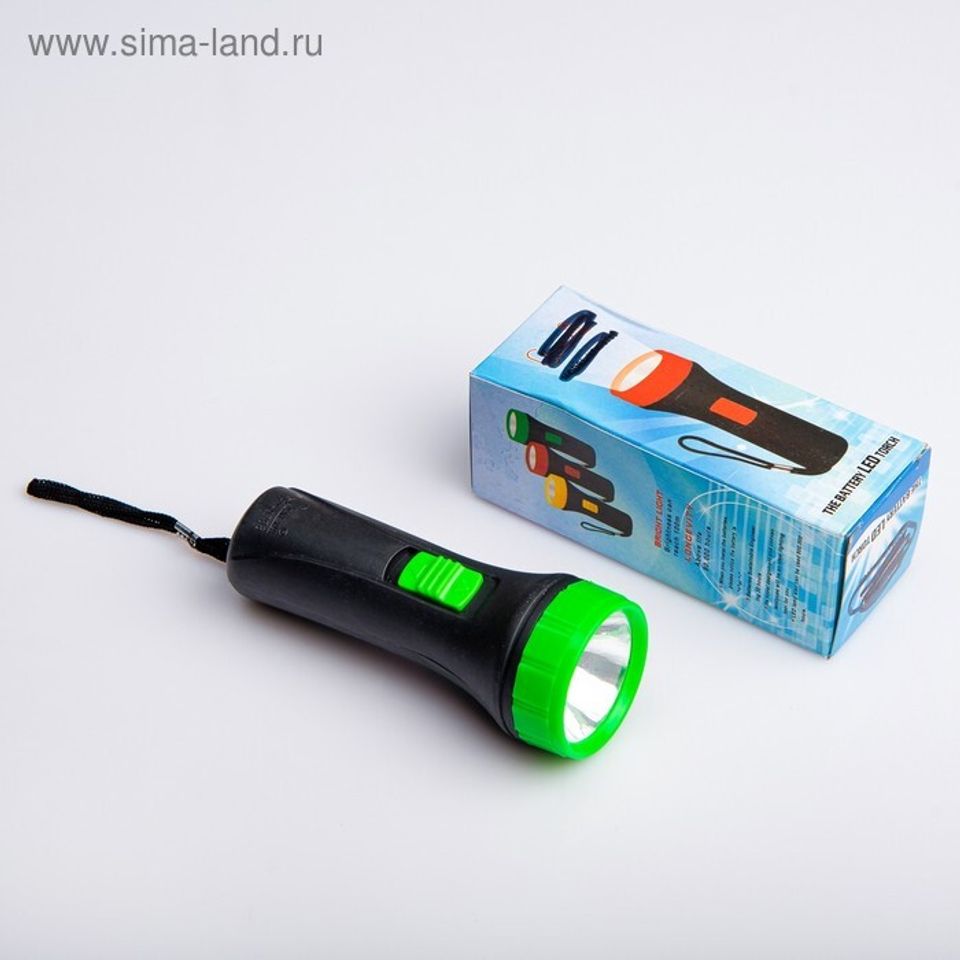 Фонарь ручной 1 LED (микс) 2310883