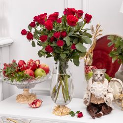 Ваза для цветов Орхидея Лайм Айвори