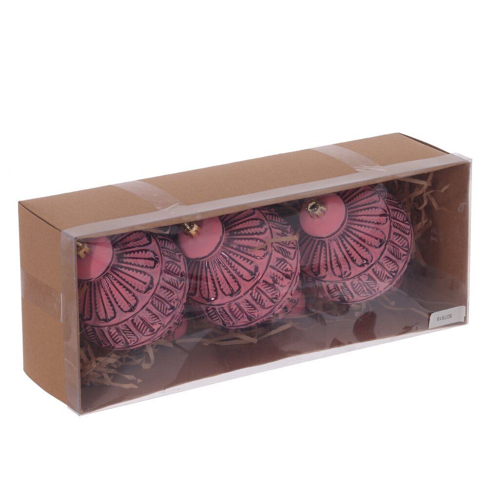 GAEM Набор из 3шт Украшение новогоднее "Шар", L28 W7,5 H11 см