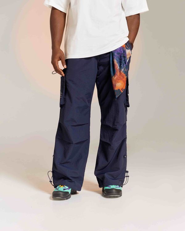 Брюки Multi pocket темно-синие - фото 2