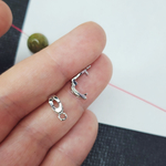 Бейл зажимной, для подвесок, родий, р-р 11мм, люкс фурнитура, штучно