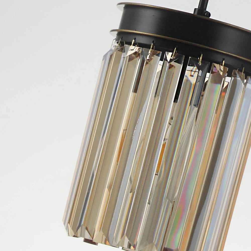 Citilux Мартин CL332012 Подвесной светильник хрустальный Шампань