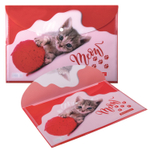 Папка-конверт с кнопкой BRAUBERG "FUNNY CAT" А4 160 мкм цветная печать (12 штук в упаковке)
