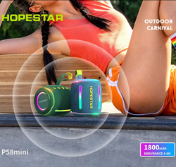 Беспроводная колонка Hopestar P58mini 1+1 series TWS (синий)