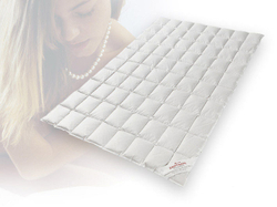 Одеяло пуховое очень легкое 200х200 Kauffmann Пух Гаги в хлопке Австрия