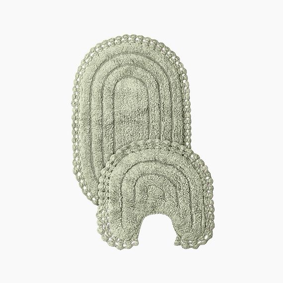 SELENA (оливковый) Набор ков. для ванной комнаты 60х100 и 50х50см