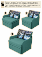 Кресло-кровать "Миник" 70 см, купон Пейзаж