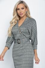 Платье Фокси (черно-бежевое) П11249 LT Collection