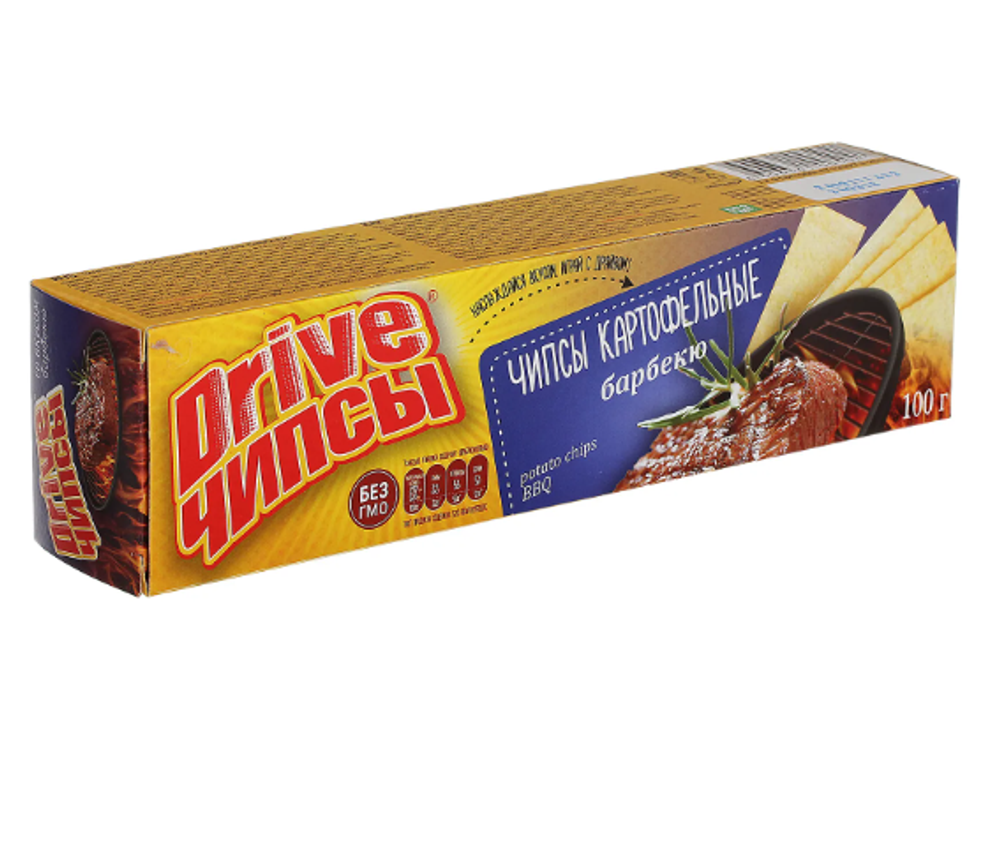 Чипсы Drive со вкусом барбекю, 100 г